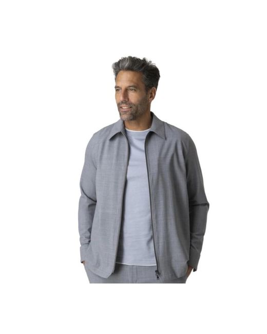 Herno Jassen ,Grijs ,Wol Lichtgrijs Wol Technisch Overshirt in het Gray voor heren
