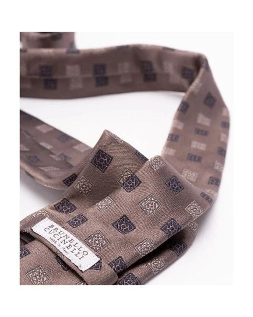 Ties Brunello Cucinelli de hombre de color Purple