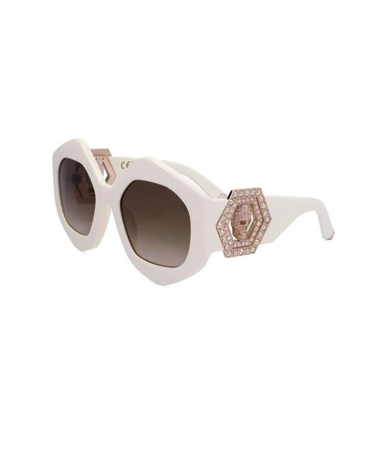 Philipp Plein White Sunglasses