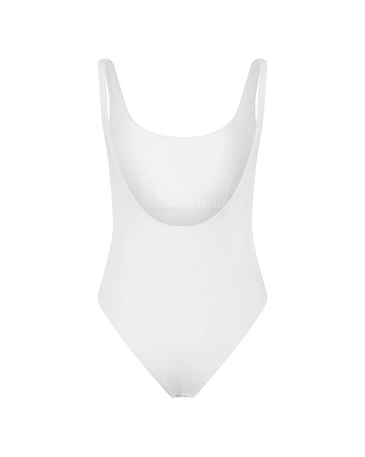 Versace White Einteiliger Badeanzug
