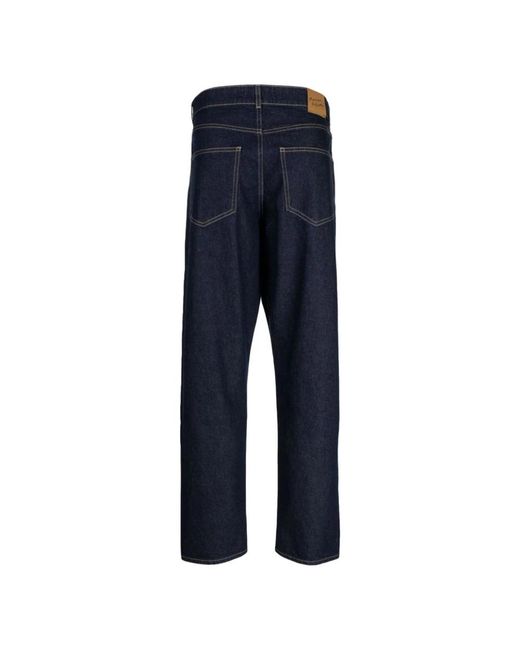 Maison Kitsuné Blue Straight Fit Jeans for men