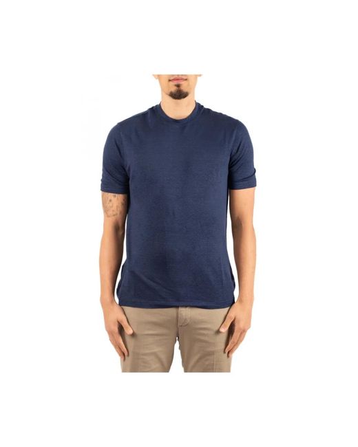 FILIPPO DE LAURENTIIS Blue T-Shirts for men