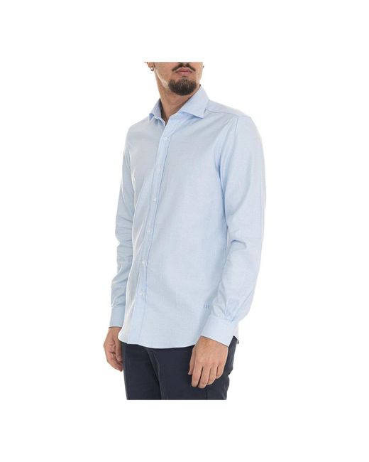 Fay Blue Casual Shirts for men
