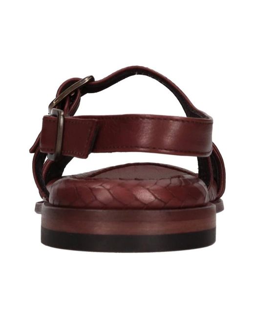 Pantanetti Brown Flat Sandals