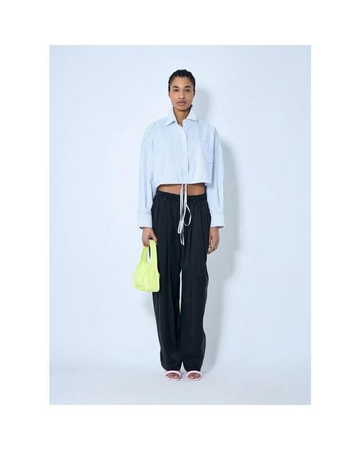 Tapered Trousers di Alexander Wang in Blue