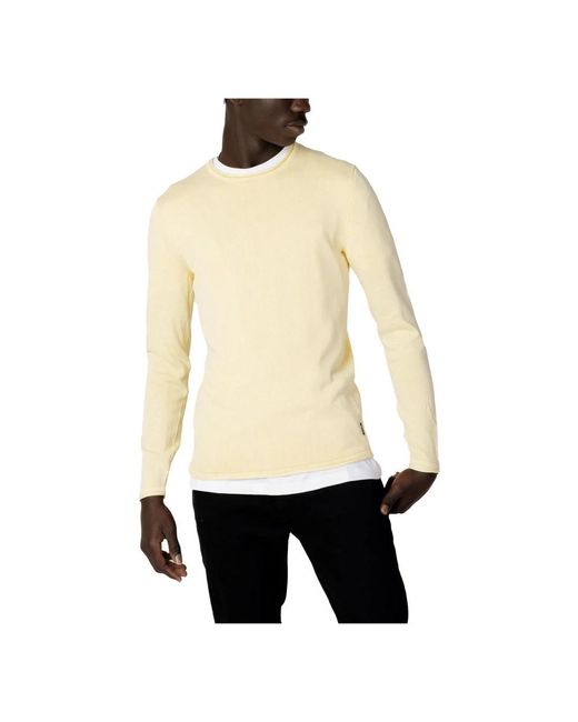 Only & Sons White Round-Neck Knitwear for men