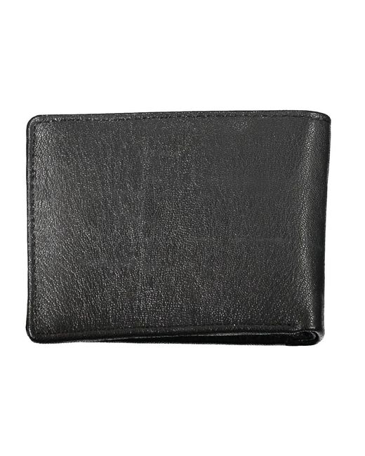 Blauer Geldbörse schwarz almont, münzfach in Black für Herren