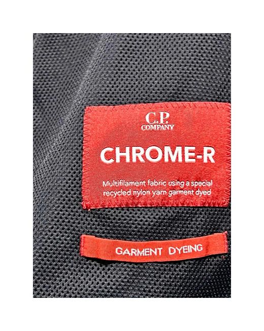 C P Company Marineblaues chrome-r overshirt mit klassischem kragen und reißverschluss in Gray für Herren