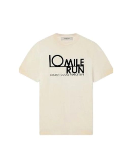 Golden Goose Deluxe Brand White T-Shirts for men