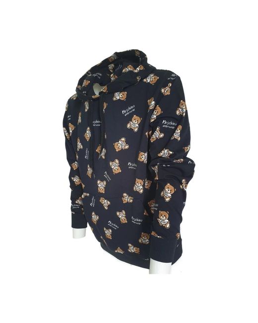 Moschino Blue Hoodies for men
