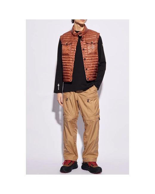 Moncler Jassen ,Bruin ,Ollon Down Vest in het Brown voor heren