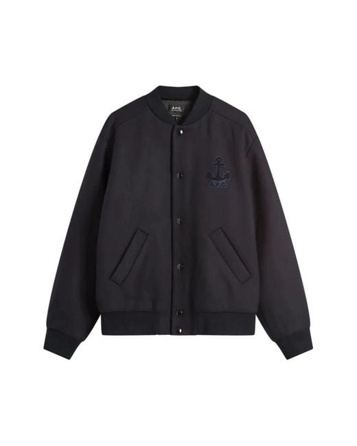 A.P.C. Black Bomber Jackets for men