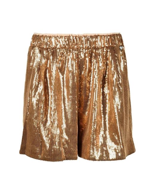 Twinset Natural Short Shorts