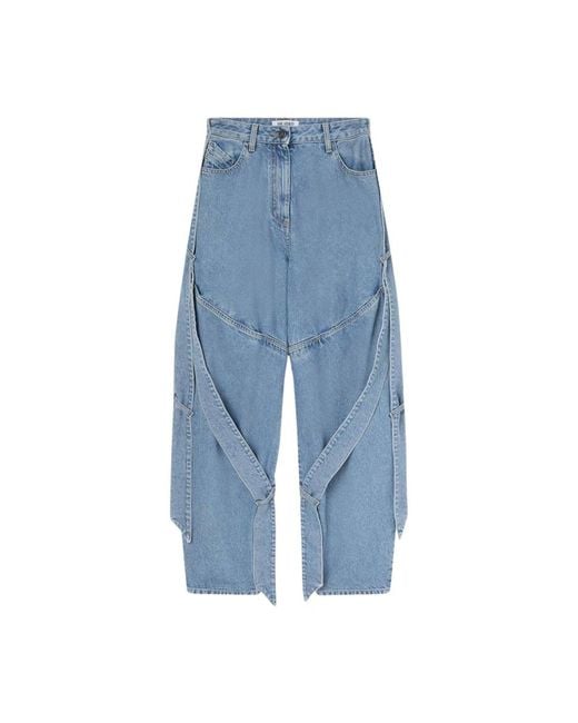 The Attico Blue Blaue Regular Drop 1 Hose