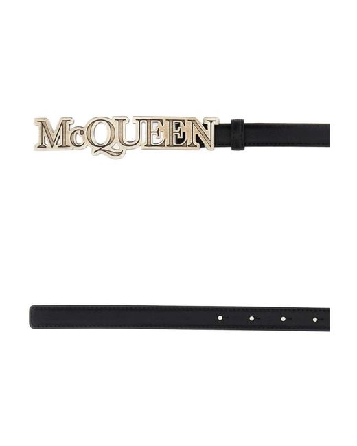 McQueen Black Belts for men
