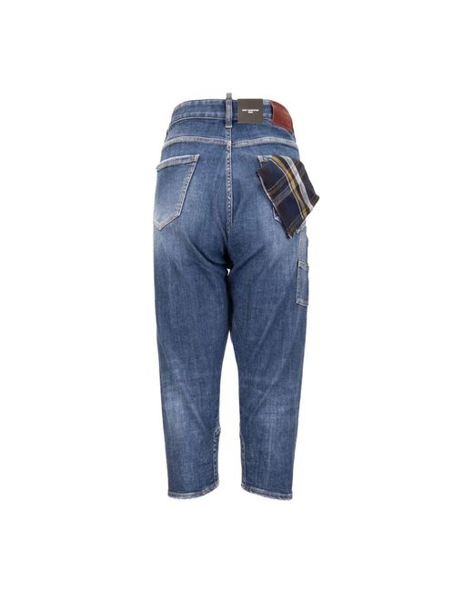 DSquared² Jeans ,Blauw ,Katoen Slim-Fit Jeans in het Blue