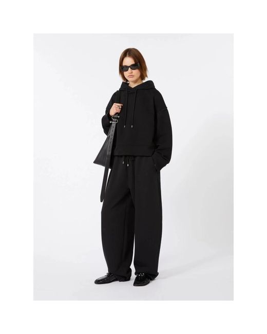 Wide Trousers Sportmax de color Black