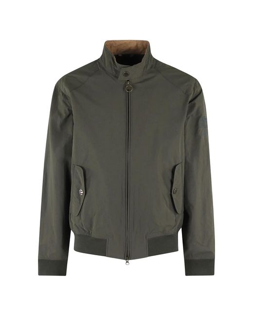 Barbour Jassen ,Groen ,Katoen Groene Rectifier Harrington Jas in het Green voor heren