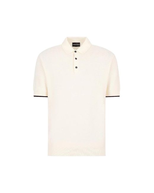 Emporio Armani Kurzarm polo shirt 3d1mxm-1mpgz in White für Herren