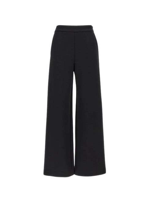 Max Mara Blue Hohe taille schwarze jerseyhose