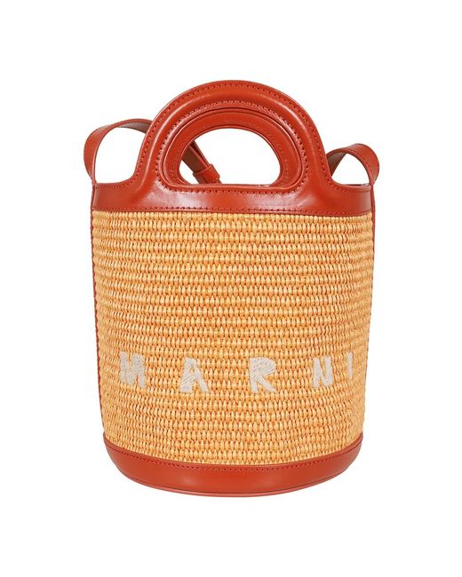 Tropicalia mini bucket borsa di Marni in Orange