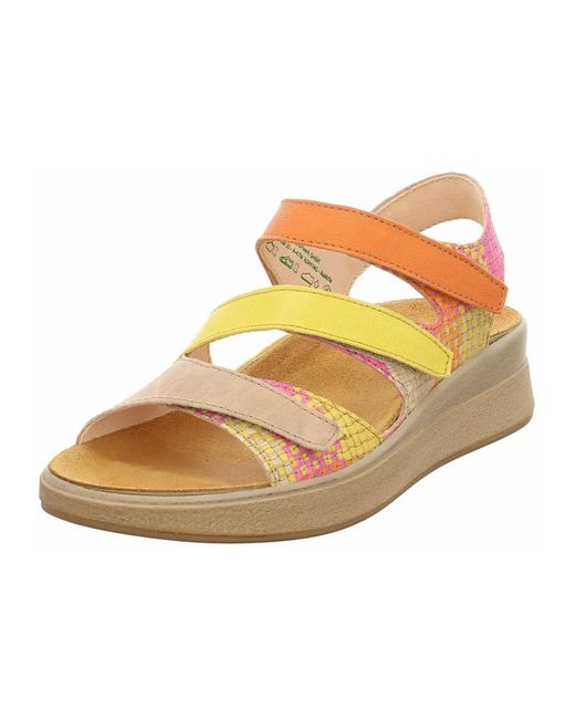 Think! Multicolor Multi-Strap Ledersandale