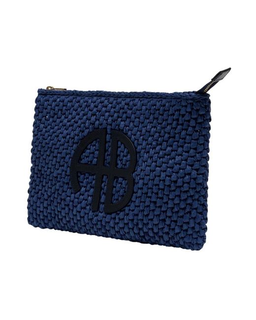Anine Bing Blue Clutches