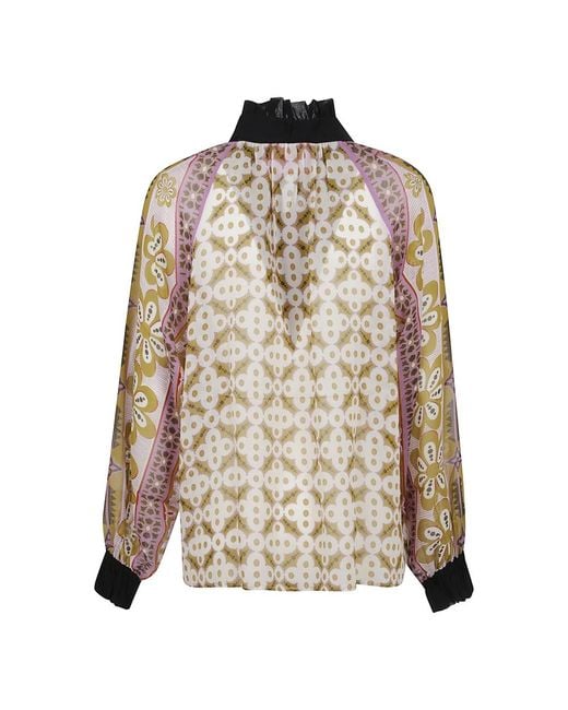 LaDoubleJ Bloemenprint Blouse in het Brown