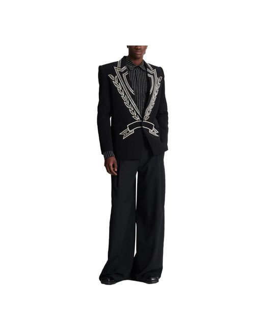 Balmain Blazers in het Black voor heren