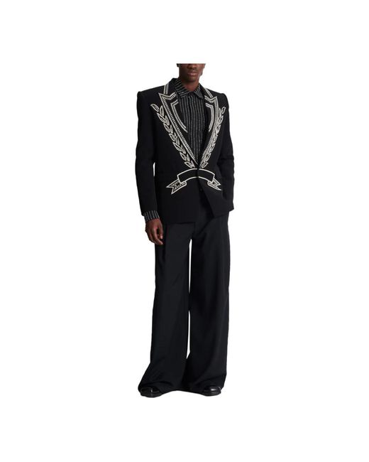 Balmain Blazers in het Black voor heren