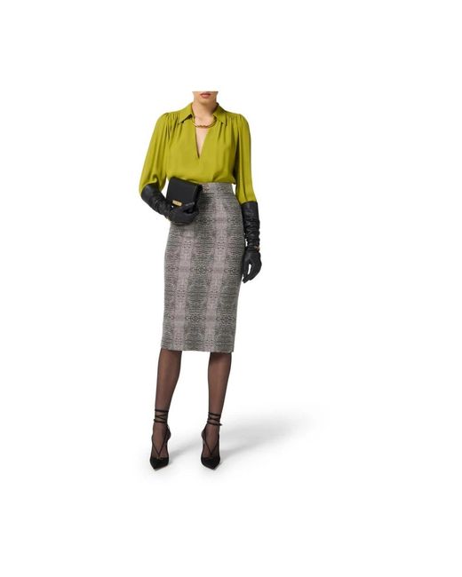 Elisabetta Franchi Green Blouses