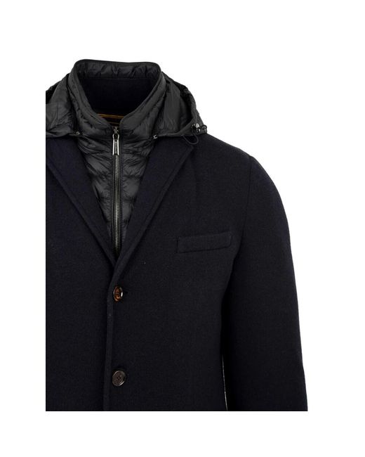 Moorer Blaue gesteppte jacke mit abnehmbarer innenweste in Blue für Herren