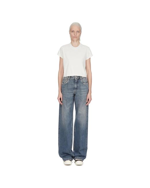 Rick Owens Blue Loose Fit Jeans