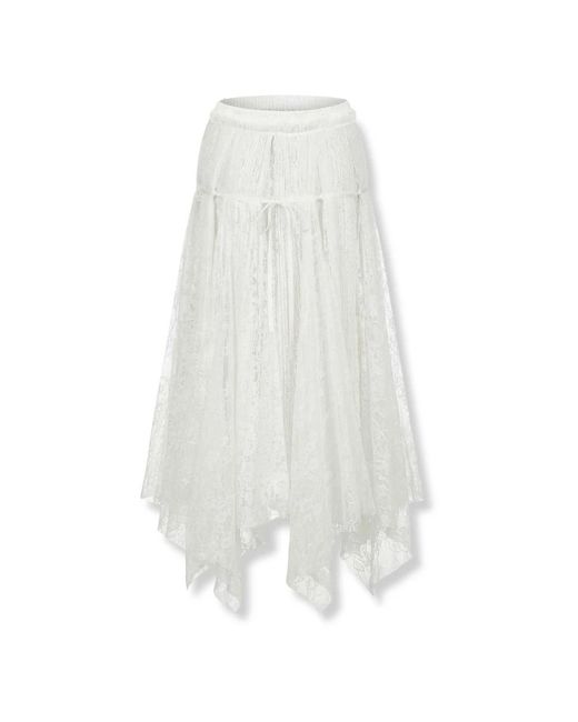 J.W. Anderson White Midi Skirts