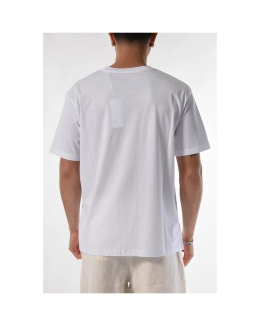 The Silted Company Locker geschnittenes baumwoll-t-shirt in White für Herren