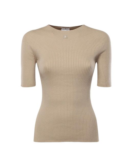 Courreges Natural T-Shirts