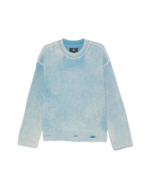 Represent Reversible Fade Out Sweater in het Blue voor heren