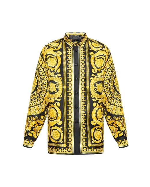 Casual Shirts di Versace in Yellow da Uomo