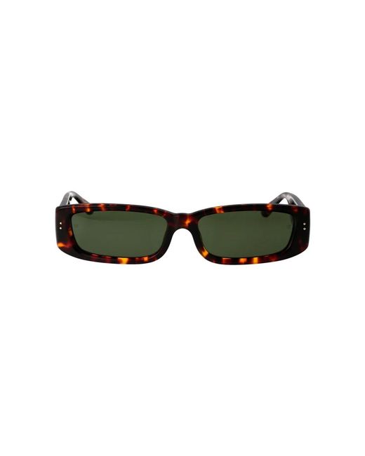 Linda Farrow Green Sunglasses