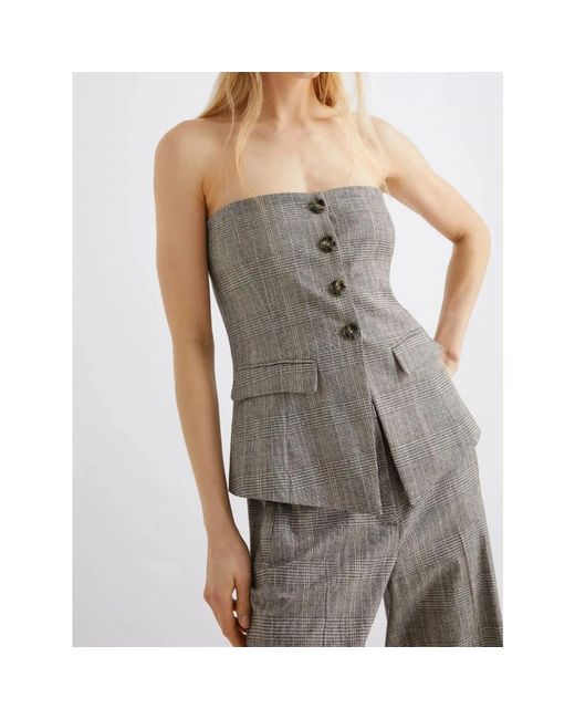 Marella Gray Hellgrauer Stylischer Top