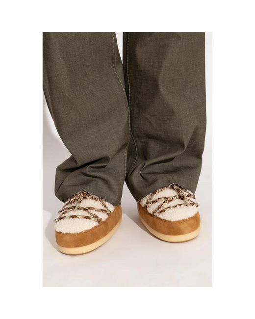 Moon Boot Brown Evx Mule Shearling