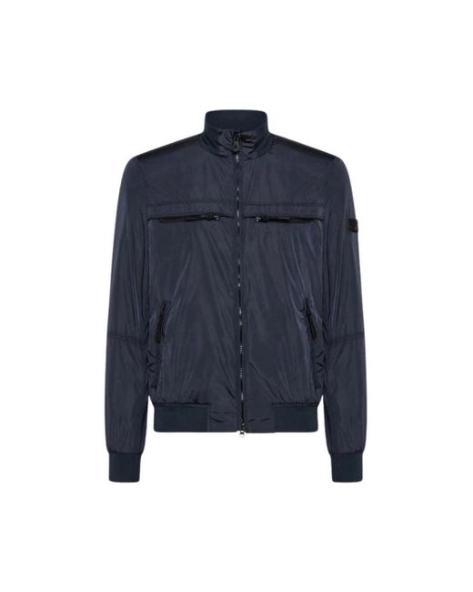 Peuterey Blue Bomber Jackets for men
