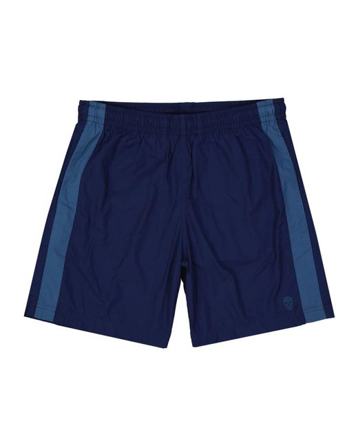 Alexander McQueen Blaue skull print shorts ss22 in Blue für Herren