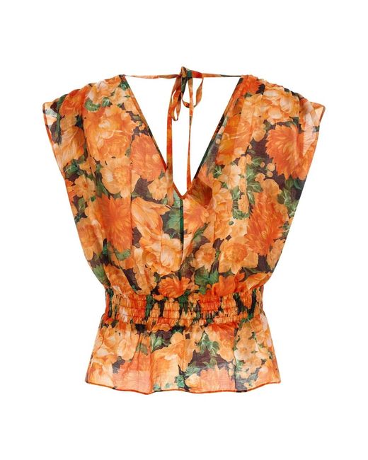 Pinko Orange Blouses