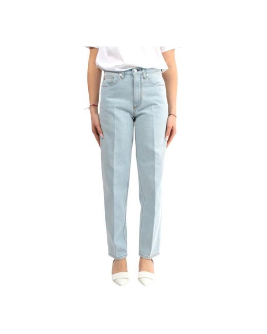 Celeste jeans regular fit algodón Nine:inthe:morning de color Blue