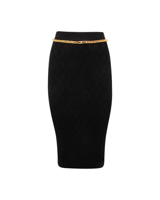 Elisabetta Franchi Black Pencil Skirts