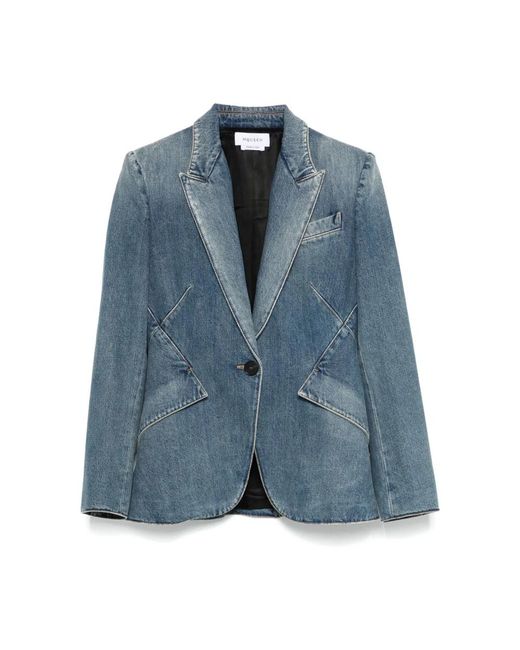 Blazers Alexander McQueen de color Blue