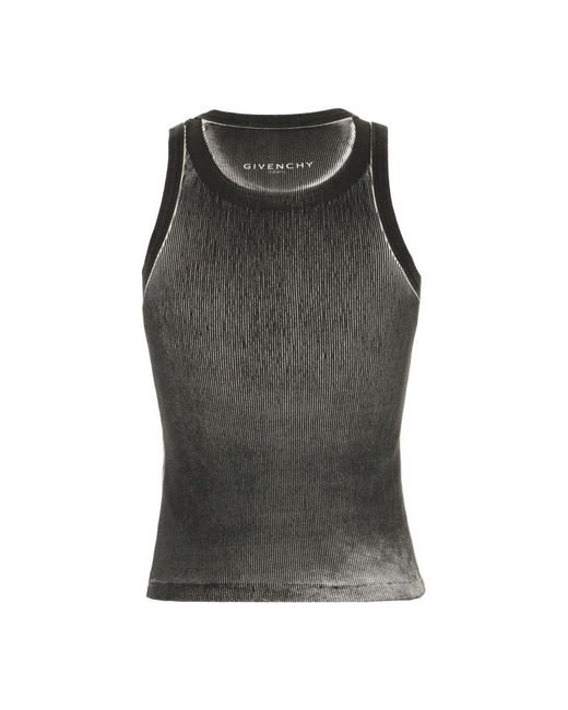 Givenchy Gray Sleeveless Tops