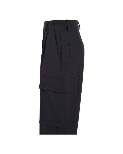 SOLOTRE Blue Tapered Trousers