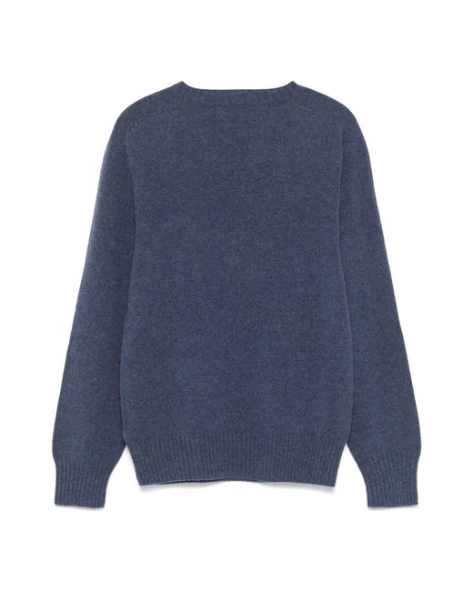 Round-Neck Knitwear Officine Generale pour homme en coloris Blue